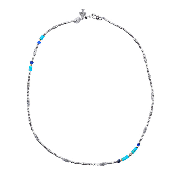 peyote bird Pop of Turquoise Necklace