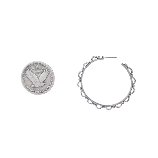 Peyote Bird Primrose Hoop Earrings