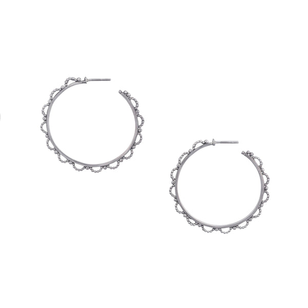 peyote bird Primrose Hoop Earrings