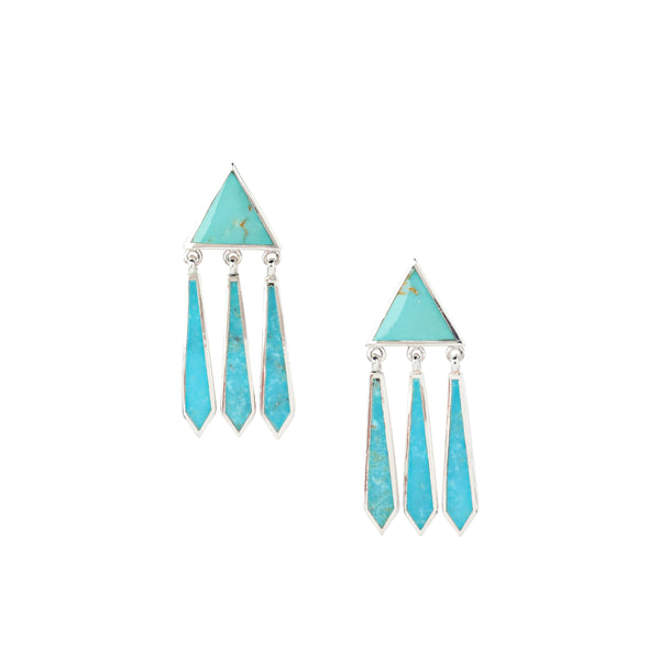 peyote bird Pyramid Earrings