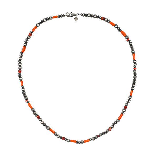 peyote bird Red Lantern Necklace