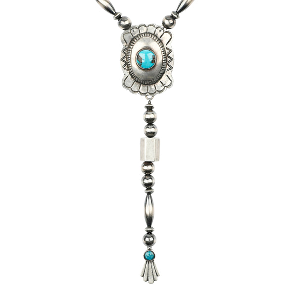 peyote bird Revival Blue Horizon Y-Neck Necklace