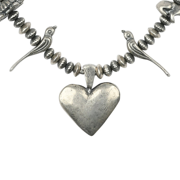 Peyote Bird Revival Heart Guardian Necklace