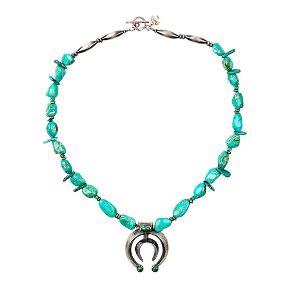 peyote bird Revival Turquoise Embrace Necklace