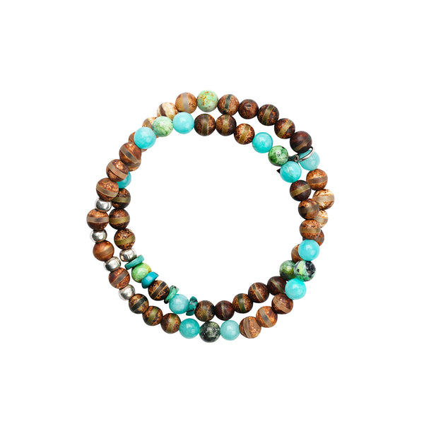 peyote bird Rooted Stretch Bracelet Set