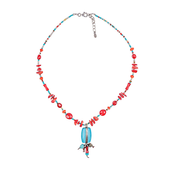 peyote bird Scarletta Necklace