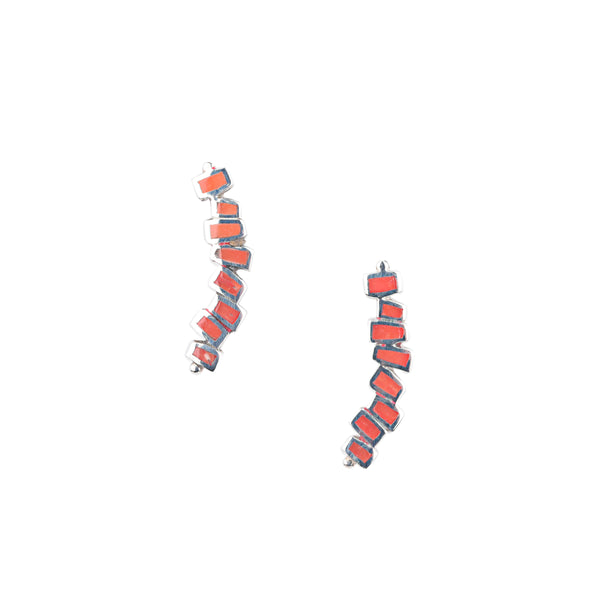 Peyote Bird Sculpture Stud Earrings