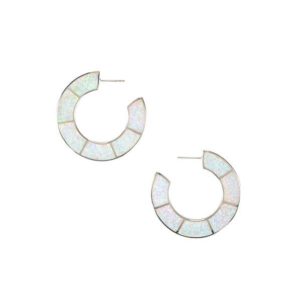 Peyote Bird Sea Breeze Hoop Earrings
