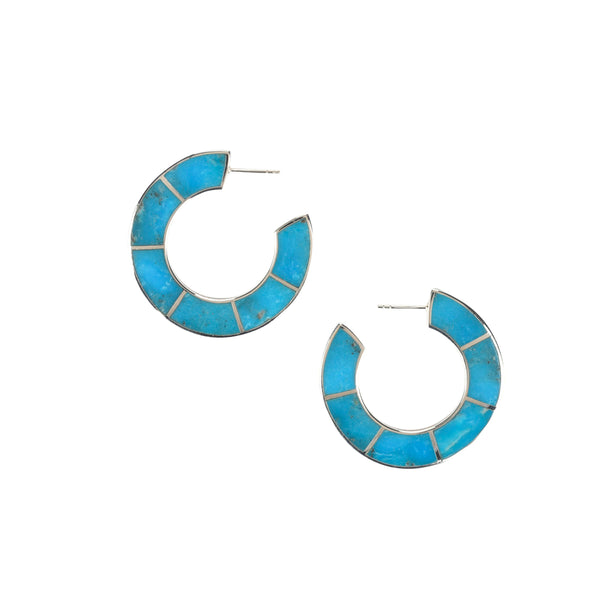 peyote bird Sea Breeze Hoop Earrings