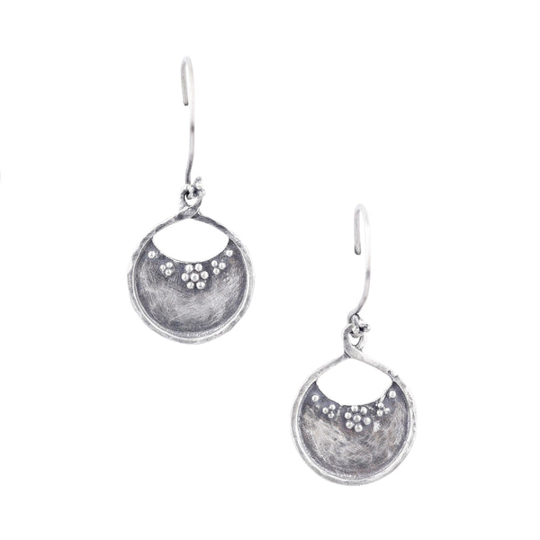 peyote bird Silver Bouquet Earrings