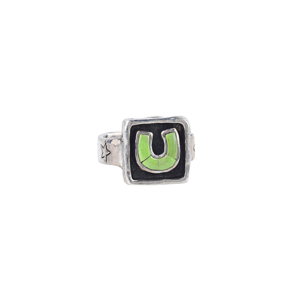 Peyote Bird Small Lucky Horseshoe Ring