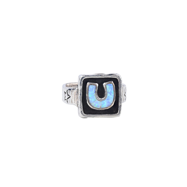 Peyote Bird Small Lucky Horseshoe Ring