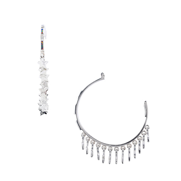 Peyote Bird Star Dancer Hoop Earrings