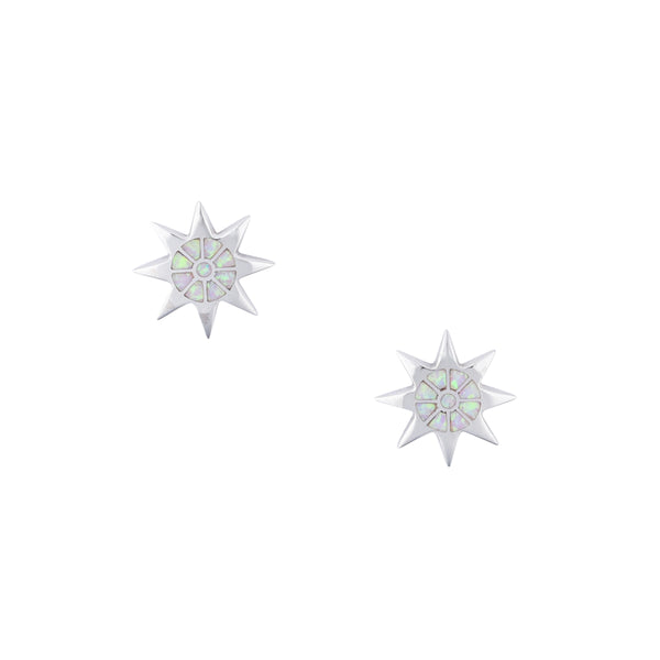 Peyote Bird Starburst Earrings