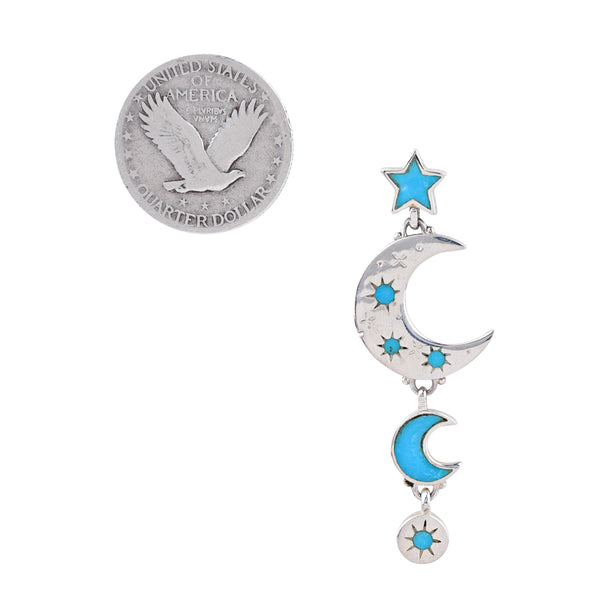 Peyote Bird Starry Night Earrings