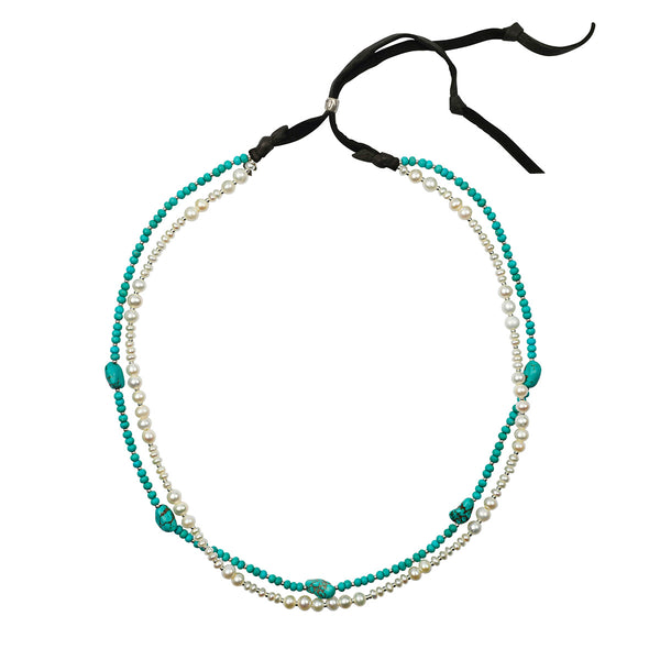 peyote bird Stone & Sky Hatband