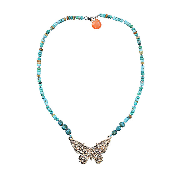 peyote bird Swallowtail Necklace