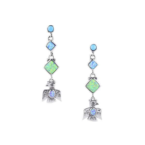 Peyote Bird Thunderbird Dangle Earrings