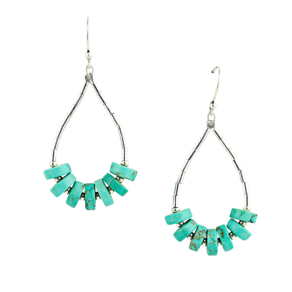 peyote bird Turquoise Beams Earrings