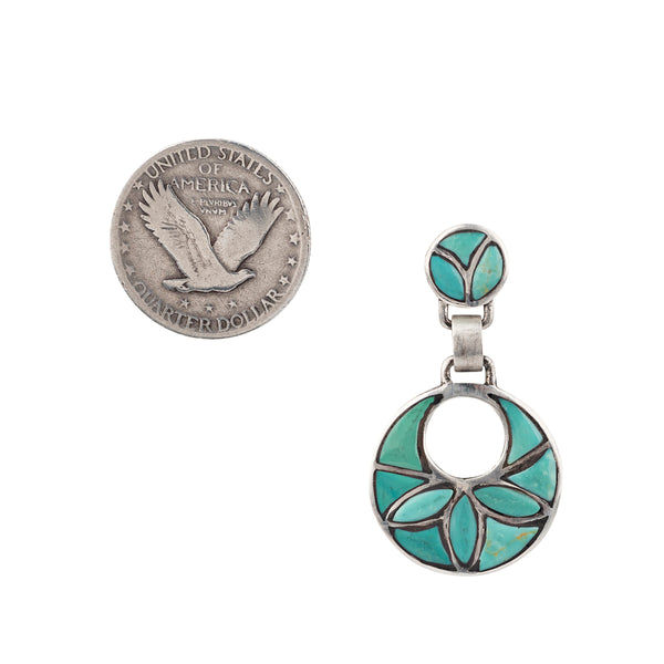 Peyote Bird Turquoise Lotus Earrings