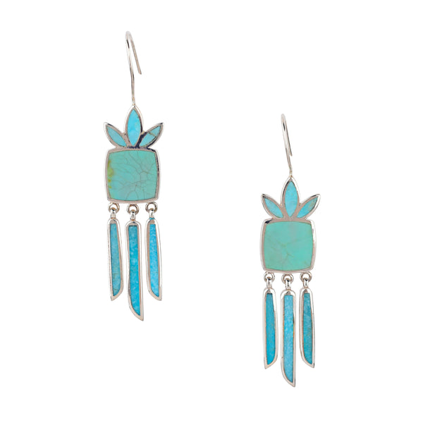 peyote bird Turquoise Morning Earrings