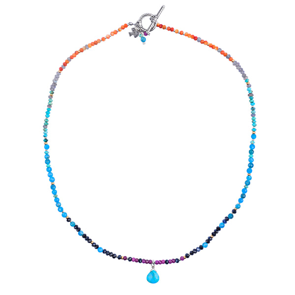 peyote bird Twilight Sky Necklace
