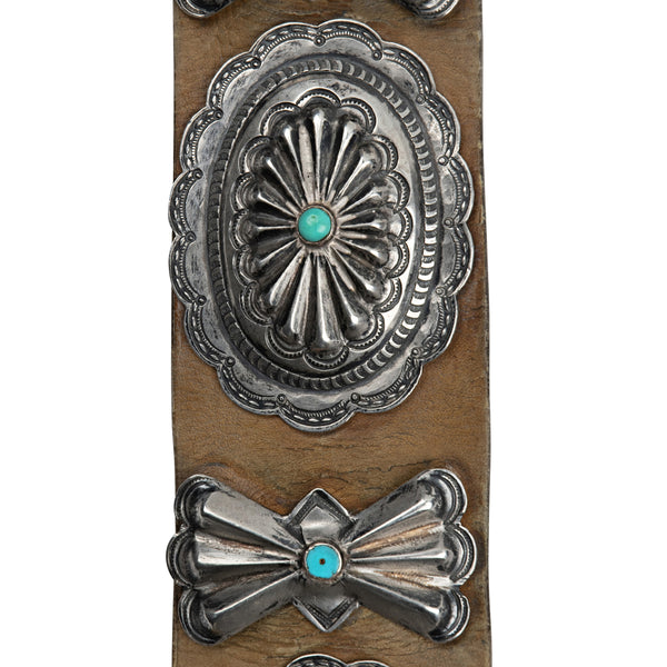 Peyote Bird Vintage 1930's Era Concho Belt