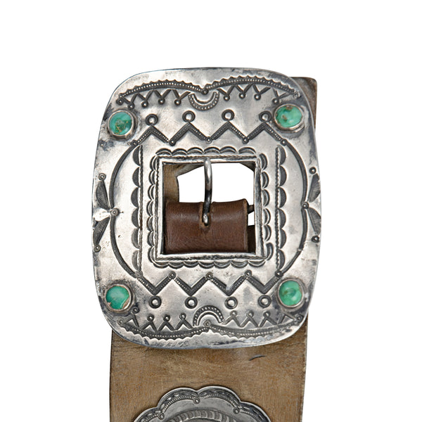 Peyote Bird Vintage 1930's Era Concho Belt