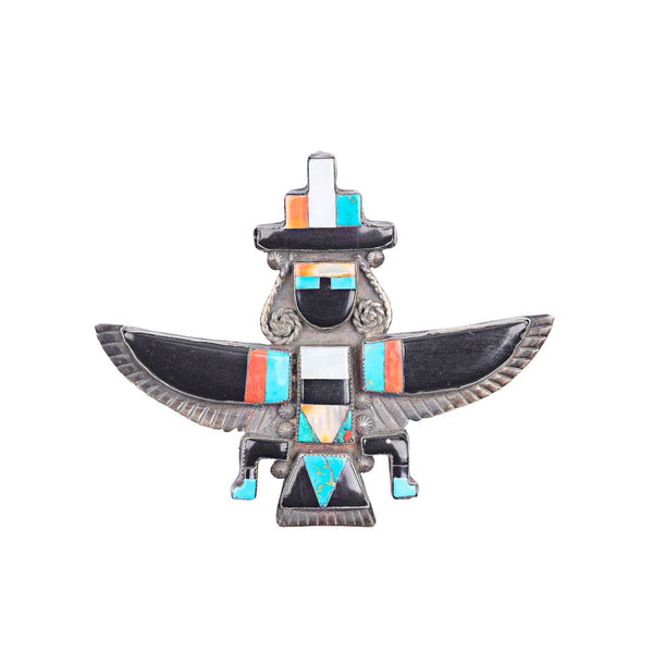peyote bird Vintage 1930's Zuni Knifewing Pin