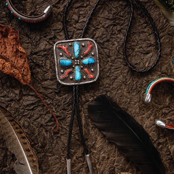 Peyote Bird Vintage Bolo C. 1950's