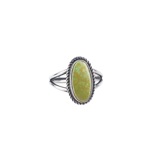peyote bird Vintage Green Turquoise Ring