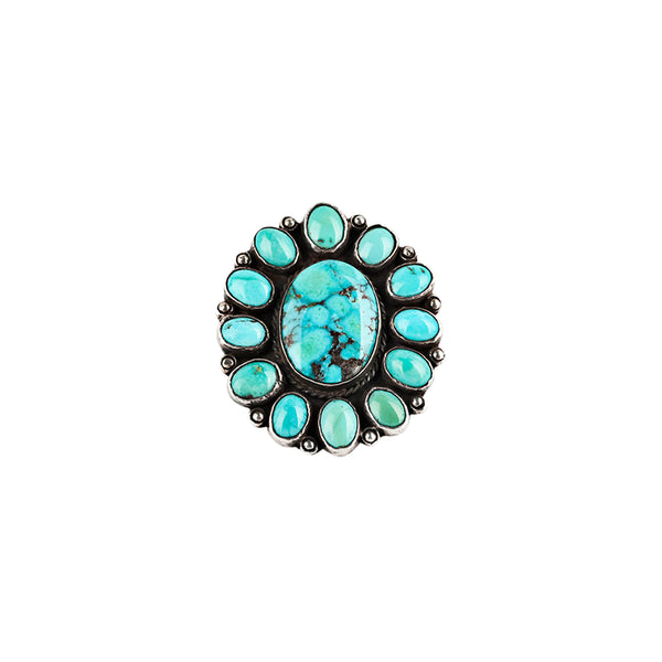 peyote bird Vintage Navajo Arrangement Ring | Size 7