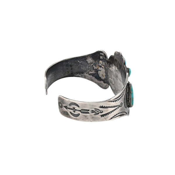 Peyote Bird Vintage Navajo Sky Blossom Cuff