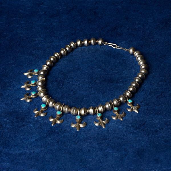 Peyote Bird Vintage Navajo Star Blossom Necklace