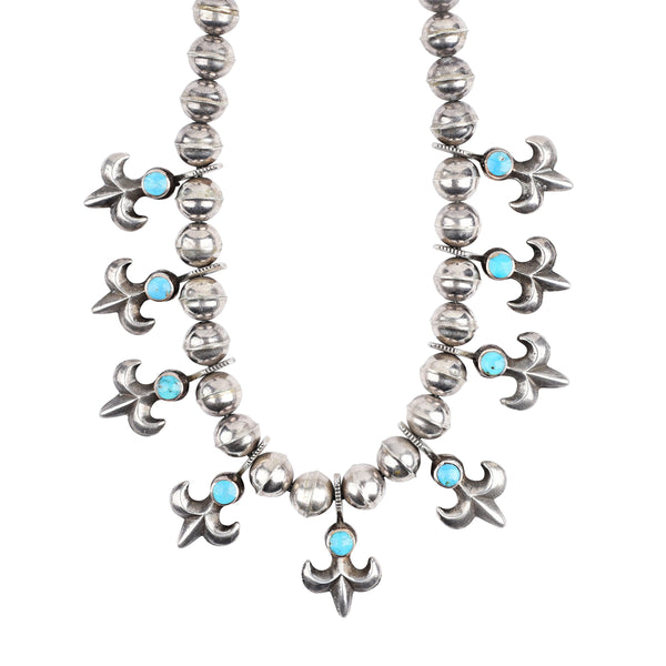 Peyote Bird Vintage Navajo Star Blossom Necklace