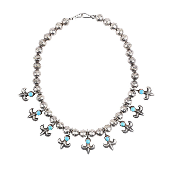 Peyote Bird Vintage Navajo Star Blossom Necklace