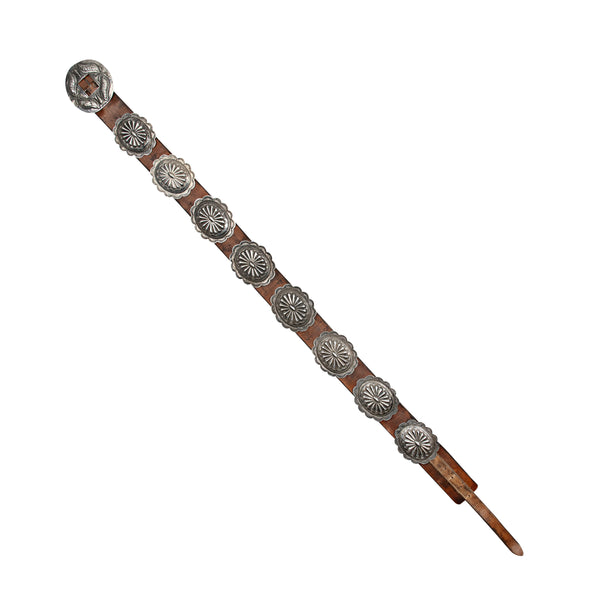 peyote bird Vintage Repoussé Concho Belt