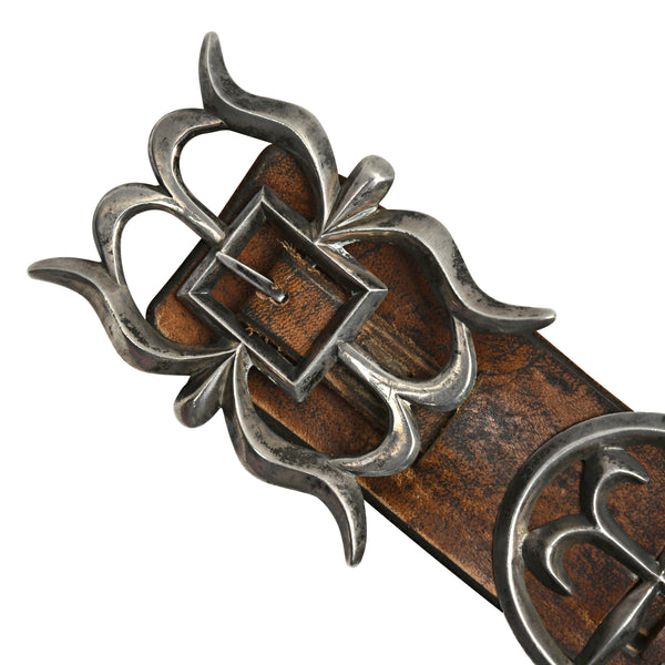 Peyote Bird Vintage Sand Cast Concho Belt