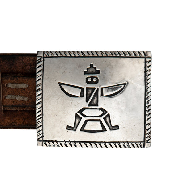 Peyote Bird Vintage Sterling Overlay Concho Belt