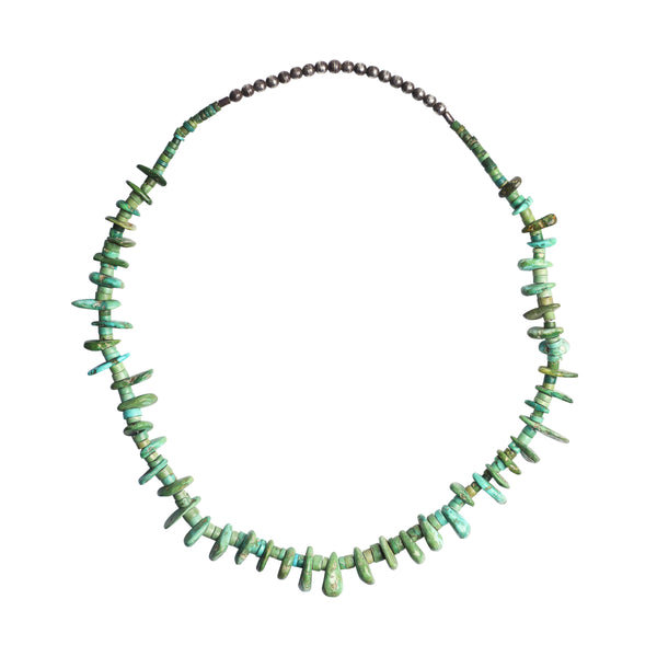 peyote bird Vintage Turquoise Necklace
