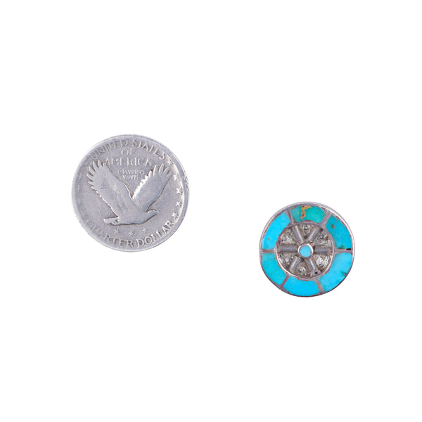 Peyote Bird Vintage Wheel Earrings