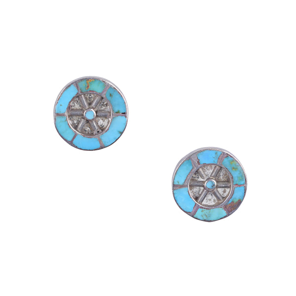 peyote bird Vintage Wheel Earrings