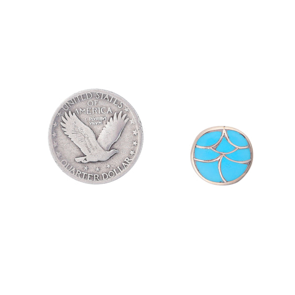 Peyote Bird Vintage Zuni Circle Post Earrings