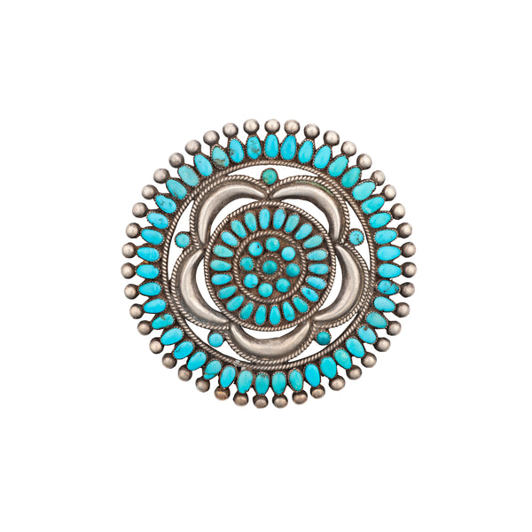 peyote bird Vintage Zuni Desert Nova Pin (c.1950's)