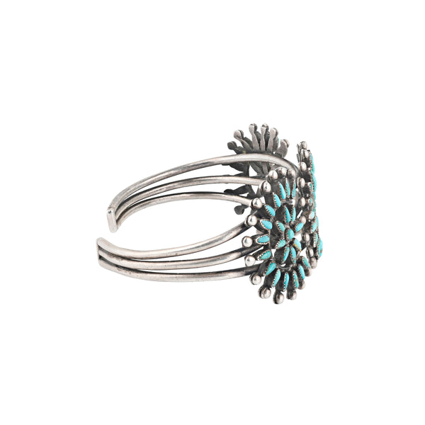 Peyote Bird Vintage Zuni Eclipse Cuff (c.1940's)