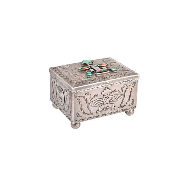 peyote bird Vintage Zuni Inlay Box