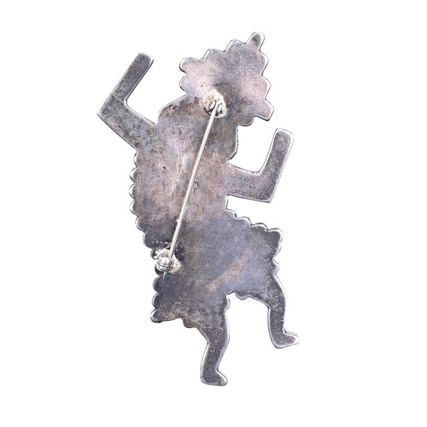 Peyote Bird Vintage Zuni Rainbow Man Pin