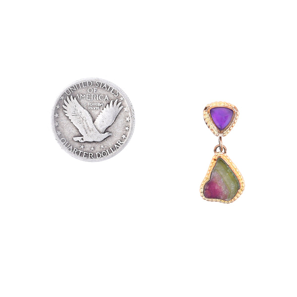 Peyote Bird Watermelon Earrings