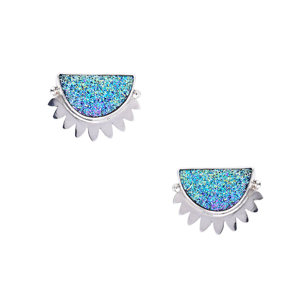 peyote bird Zula Earrings Blue