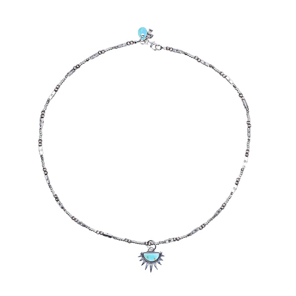 Peyote Bird Southwest Sunset Sterling Silver Necklace